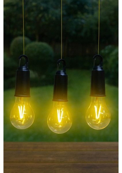 3'lü Taşınabilir Kumandalı Solar Şarjlı LED Ampul fiyatları