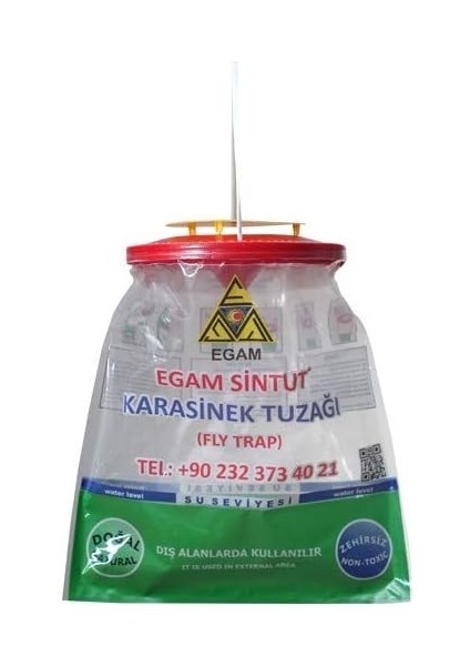 Large Karasinek Tuzağı, Sağlık Bakanlığı Onaylı, 100% Etkili Karasinek Kapanı