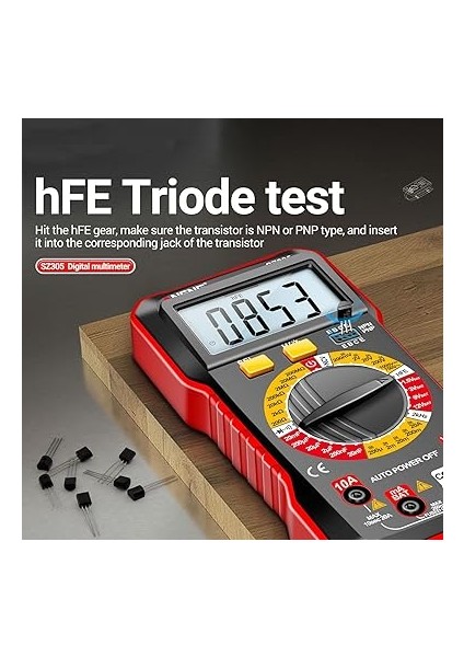 SZ305 Multi Kondansatör Test Cihazları Profesyonel 1999 Akıllı Volt Ohm Yi Hızlı Doğru Bir Şekilde Ölçer Gerilim Akım Direnç Kondansatör Frekansı Diyot Hfe modelleri