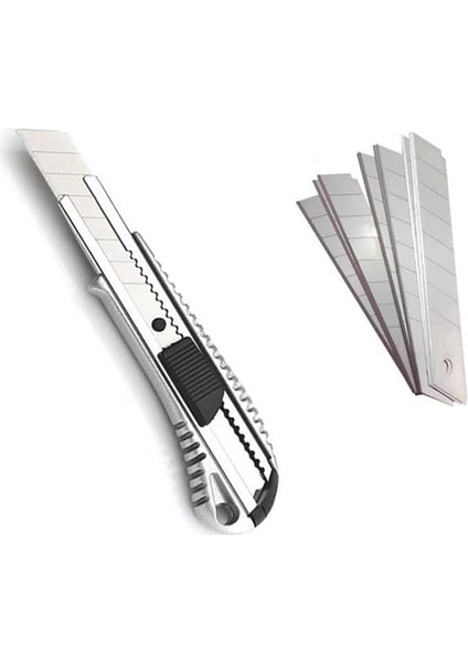 Home Metal Maket Bıçağı,çelik Falçata ve 10 Adet Falçata Yedeği,maket Bıçağı ve Yedekleri,falçata Seti