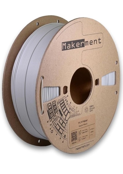 Pla Maker, 1.75MM 1kg 3D Yazıcı Pla Filament (Gayzer Mavisi)