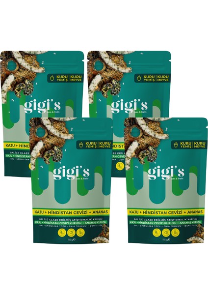 Dominicana Bal ile Glaze Edilmiş Crunchie Karışım 4'lü Paket