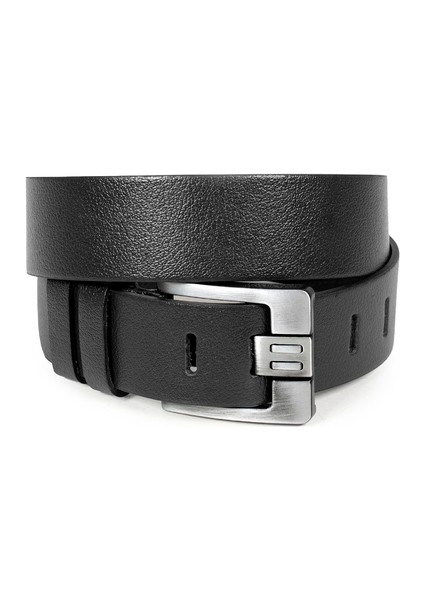 Siyah Kalın Dilli Ve Tokalı Erkek Spor Deri Erkek Kemer 1801312