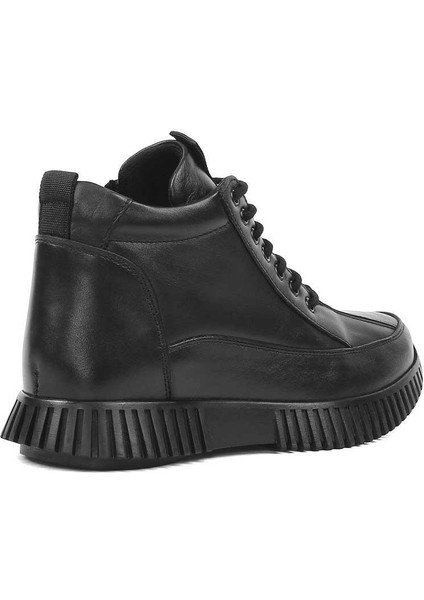 Kadın Siyah Çift Fermuarlı Deri Bot fırsatları