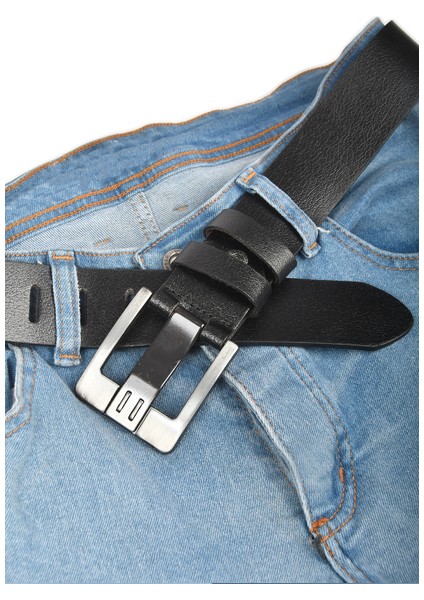 Siyah Kalın Dilli Ve Tokalı Erkek Spor Deri Erkek Kemer 1801312 fiyatları