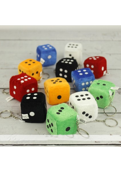 Peluş Zar Anahtarlık - Çanta - Araba Süsü fiyatları