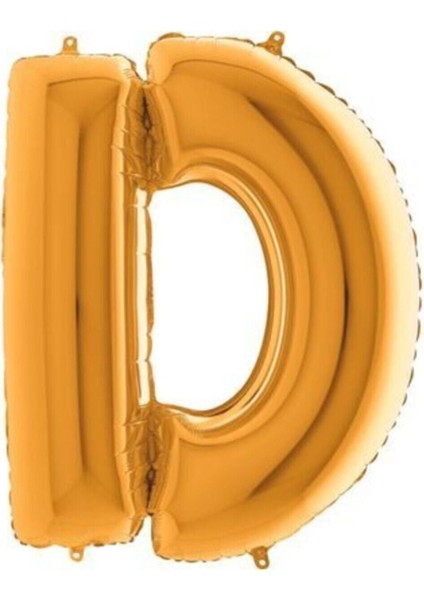 Folyo Balon Harf Altın "d"