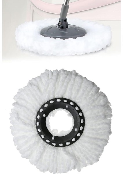 Home Mikrofiber Döner Başlıklı Yedek Mop Bezi