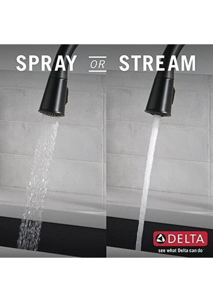 Musluk Westville Mat Siyah Mutfak Bataryası Siyah, Çekmeli Püskürtücülü Mutfak Bataryaları, Mutfak Lavabo Bataryası, Manyetik Yerleştirme Püskürtme Kafası, Mat Siyah 9110-BL-DST modelleri