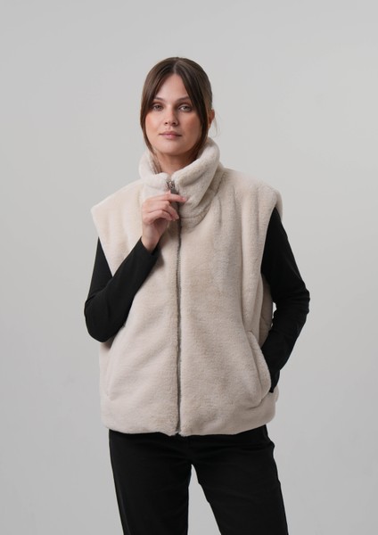 Nur Kadın Yelek Kadın Rabbit Yelen