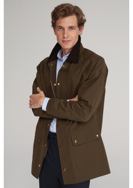 Çetinkaya Mentality 7924 Erkek Gömlek Yaka Regular Mont Haki