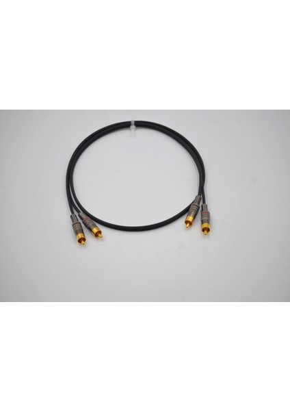 Amfi Rca Kablosu – 1 Metre - El Yapımı %100 Bakır – Anfi Rca Ses Kablosu - 1 Metre