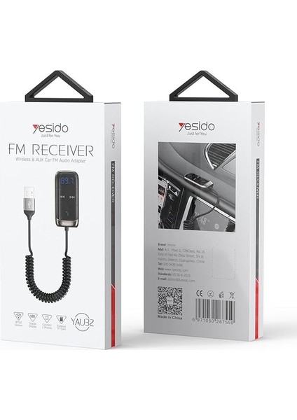 Bluetooth Aux Araç Kiti Fm Transmitter USB Kablo Çıkış Oto Müzik Çalar Kiti 2cihaz Bağlantılı indirimleri