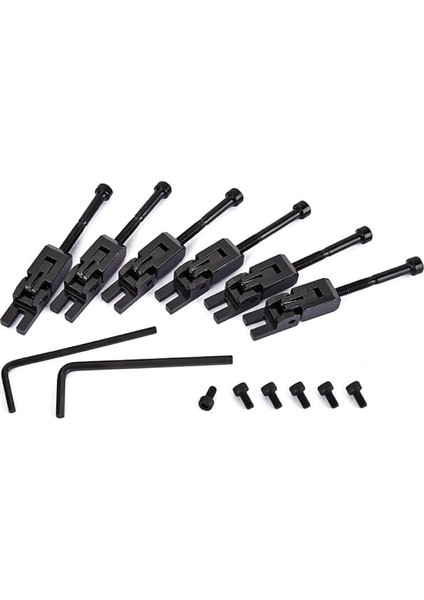 6'lı Set Çift Kilitleme Sistemi Tremolo Kilitli Eyer Floyd Rose Gitar Için Yaylı Kilit Vidalı fiyatları