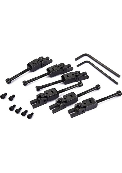 6'lı Set Çift Kilitleme Sistemi Tremolo Kilitli Eyer Floyd Rose Gitar Için Yaylı Kilit Vidalı modelleri