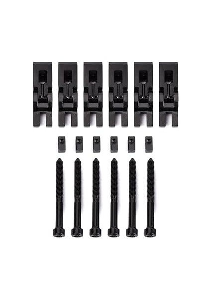 6'lı Set Çift Kilitleme Sistemi Tremolo Kilitli Eyer Floyd Rose Gitar Için Yaylı Kilit Vidalı indirimleri