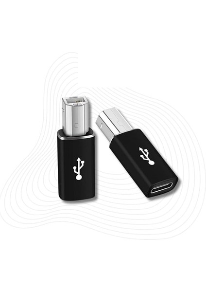 1952 Type C To USB B Midi Klavye Yazıcı Printer Çevirici Dönüştürücü Adaptör Ürün Malzemesi: Alüminyum Alaşım USB C USB B, Geniş Arayüzler (LN-1952 Type C To USB B)