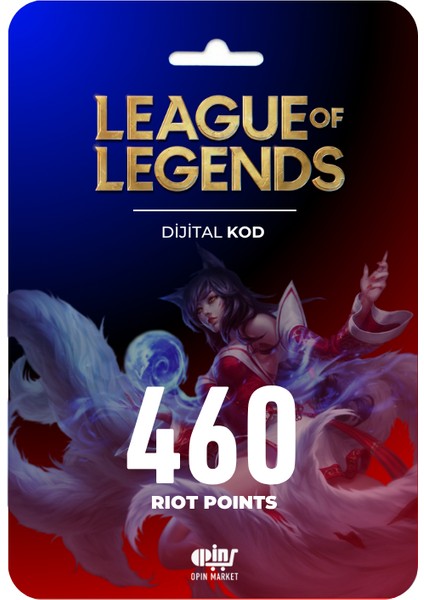 League Of Legends Riot Points 460 Rp