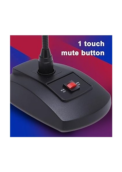 Kondenser Mikrofon, Profesyonel Kardiyoid Gooseneck Mikrofon, Masaüstü Mikrofonlar, Podyum Mikrofonu Toplantılar Için Video Konferansları Akış Dersleri fırsatları