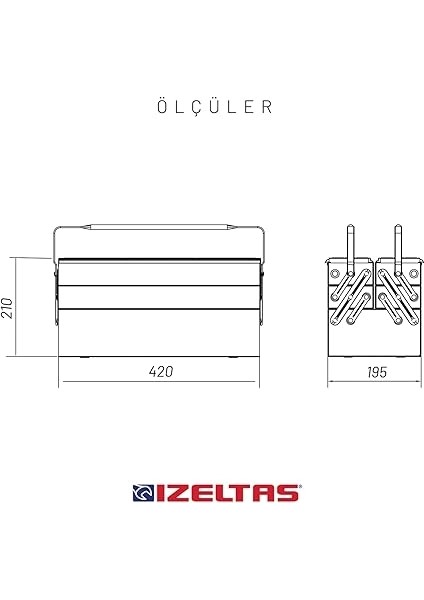 8420005063 Takım Çantası Beş Gözlü, Gri, 63 Parça Set fırsatları