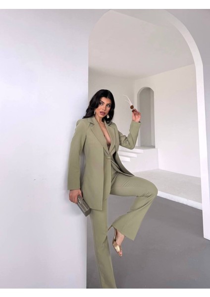 Kadın Tasarım Ceket Yüksek Bel Takım Elbise modelleri