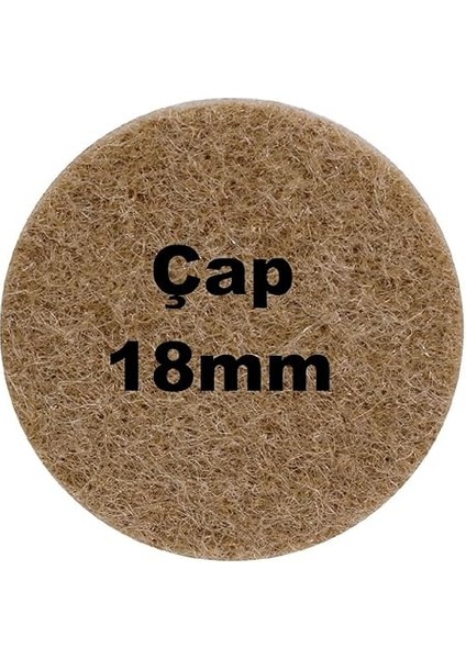 Mobilya Keçesi,kendinden Yapışkanlı Zemin Koruyucu Kahverengi (Çap 18MM) modelleri
