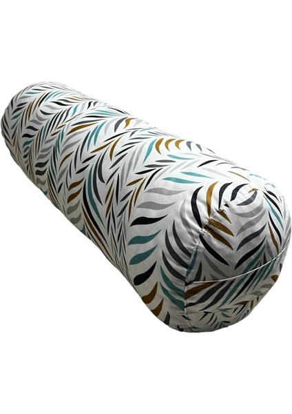 Desen Pamuk Poly Kumaş Bolster Minderi, Silindir Yoga Minderi