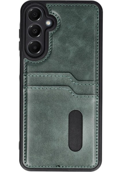 Samsung Galaxy A26 Kılıf Sara Kartvizitli Deri Kılıf - Koyu YEŞIL-(5796) - N739J538-M32739 fiyatları