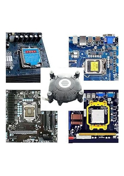 Soğutma Fanı 2400 Rpm Sessiz Fan Lga 775/1150/1155/1156/1151 Işlemciler B250B B250C B75 Madencilik Anakart fırsatları