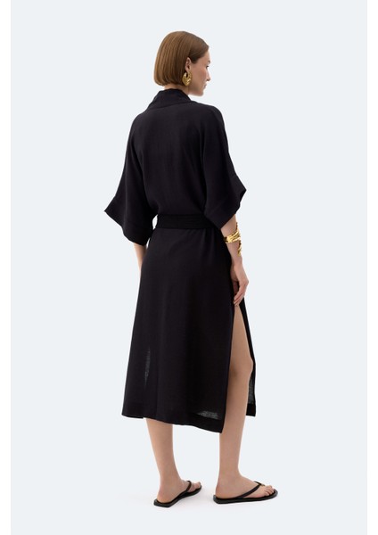 Siyah Keten Kimono fiyatları