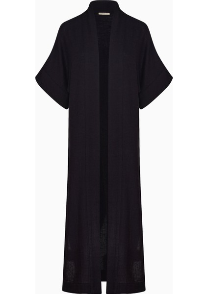 Siyah Keten Kimono indirimleri