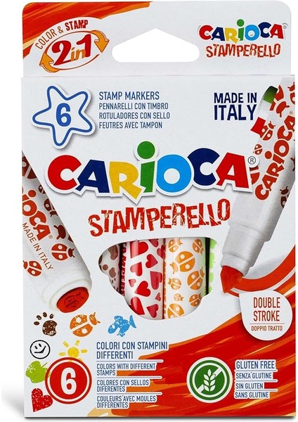 Stamperello Yıkanabilir Keçeli Boya Kalemi 6'lı