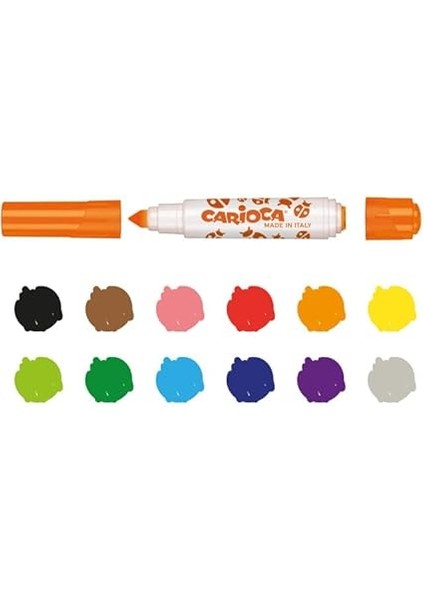 Stamperello Yıkanabilir Keçeli Boya Kalemi 6'lı modelleri