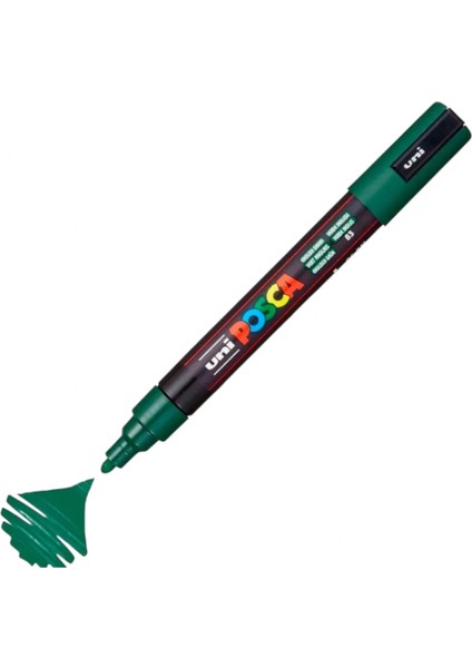 Uniball Posca (1.8-2.5) Su Bazlı Boyama Markörü Ingiliz Yeşili ( N ) (Uni-Pc-5m)