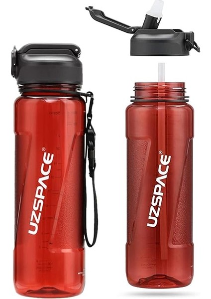 Fiftyfifty Pipetli 850ML Tritan Su Matarası Kırmızı fiyatları