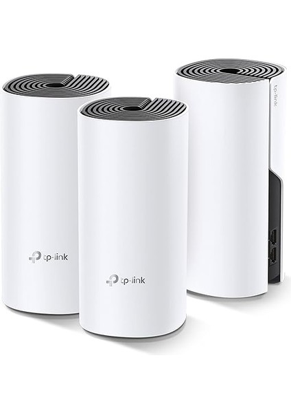 Deco M4 3-Pack , AC1200 Mbps, Dual-Band, Gigabit Portları, 100 Cihaza Kadar Bağlanılabilirlik, 370 M²'ye Kadar Kapsama, Mobil Uygulama ile Kolay Kurulum, Wi-Fi 5 Mesh Sistemi fiyatları