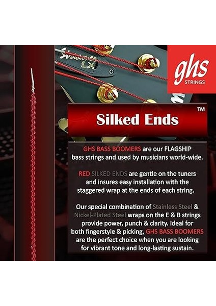 Bass Boomers - ML3045 - Bass String Set, 4-String, Medium Light, .045-.100, 2-Pack modelleri