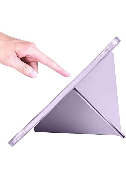 (A16) 11INÇ 2025 Uyumlu Kılıf Üçgen Tri Folding Kalem Bölmeli Standlı Kılıfı A3355 modelleri