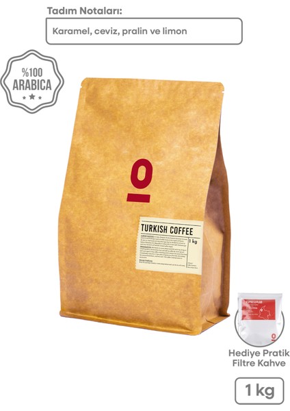 Taze Öğütülmüş 1 Kg Türk Kahvesi (100% Arabica)