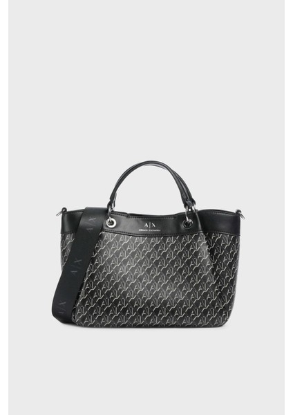 Tamamı Logolu Çıkarılabilir Askılı Çanta Bayan Çanta XW000393 AF17145 MC043