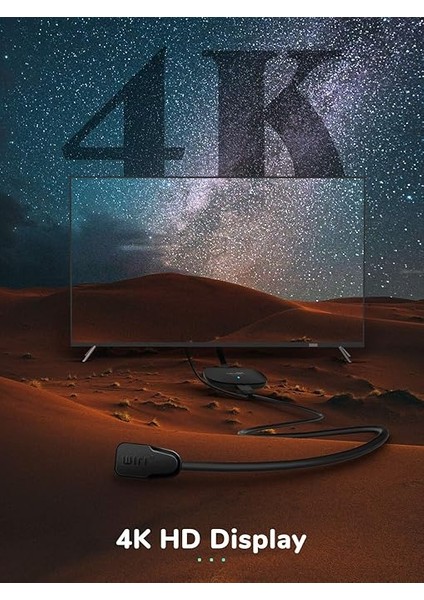 HDMI Kablosuz Akış Dongle 4k, HDMI Wi-Fi Ekran Dongle Ekran Desteği Miracast Airplay Dlna Android/ios/windows/mac Os/dizüstü Bilgisayardan Tv/monitöre / Projektöre indirimleri
