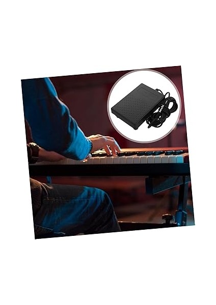 Elektronik Klavye Pedalı Klavye Aksesuar Sürdürme Pedalı Elektronik Klavye Için Sürdürme Pedalı Klavyeler Için Evrensel Polarite Anahtarı Müzik Aleti Ekipmanları Siyah Plastik indirimleri