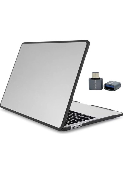 MacBook Air 13.6 Inç Kılıf - Uyumlu M2/m3/m4 A2681, A3113, A3240 - Darbeye Dayanıklı Outdoor Tpu Koruyucu Kapak - Şeffaf & Ince Tasarım Şeffaf