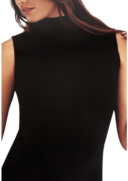 Kadın Boğazlı Kolsuz Atlet Body