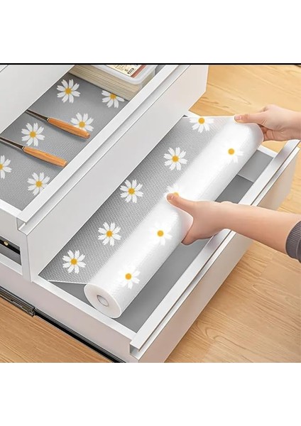 Su Geçirmez Pad Raf Çekmece Astar Dolap Kaymaz Yağ Geçirmez Ayakkabı Dolabı Mat Nem Geçirmez Mutfak Masa Mat (0,5 x 3 M)
