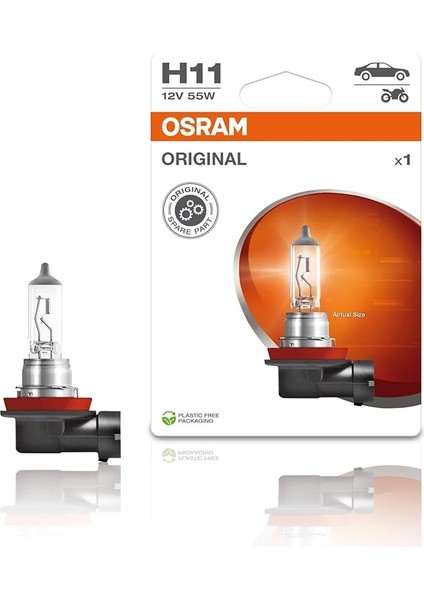 Ampul H11 12V 55W Uzun Huzme Far 64211-01B