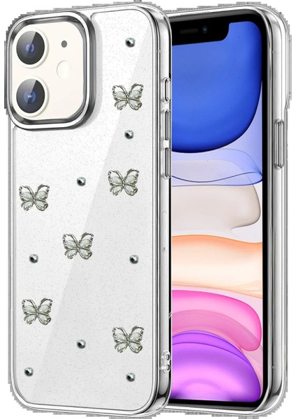 Apple iPhone 11 Fiyonk Desenli Kapak - Desen 1-(5796) - N726J765-M05726