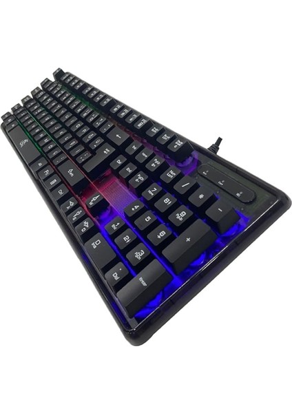 KBL707 Mekanik Hisli Rgb LED Arka Işıklı Şeffaf Gaming Oyuncu Klavye modelleri