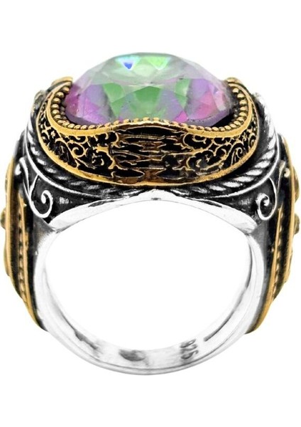 Mistik Topaz Taşlı Otantik Kadın Yüzük modelleri