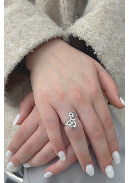 Tiyatro Sahne Maskesi Modern Tasarım Gümüş Kadın Mask Yüzük fiyatları